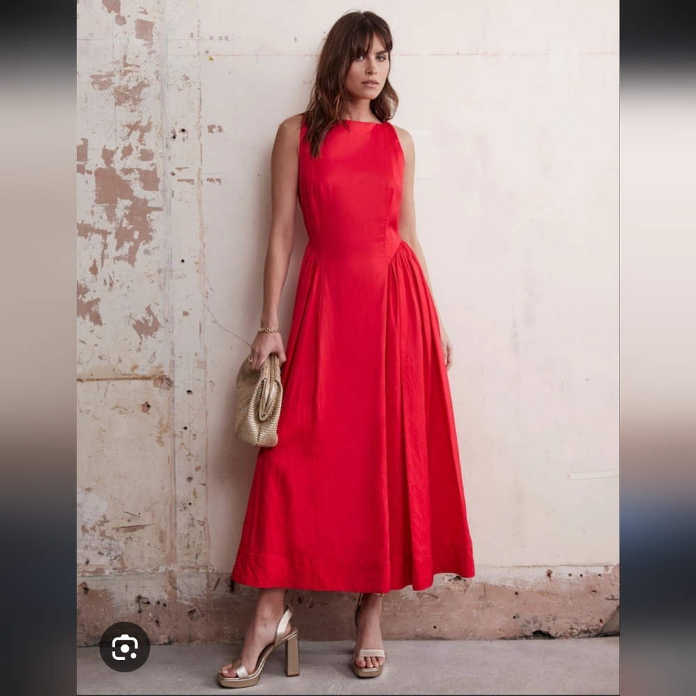 Mint Velvet Limited Red Sleeveless Dress Size 4